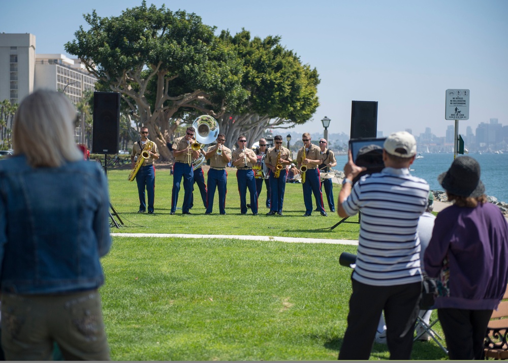 Marine Band Plays During San Diego Fleet Week 2016