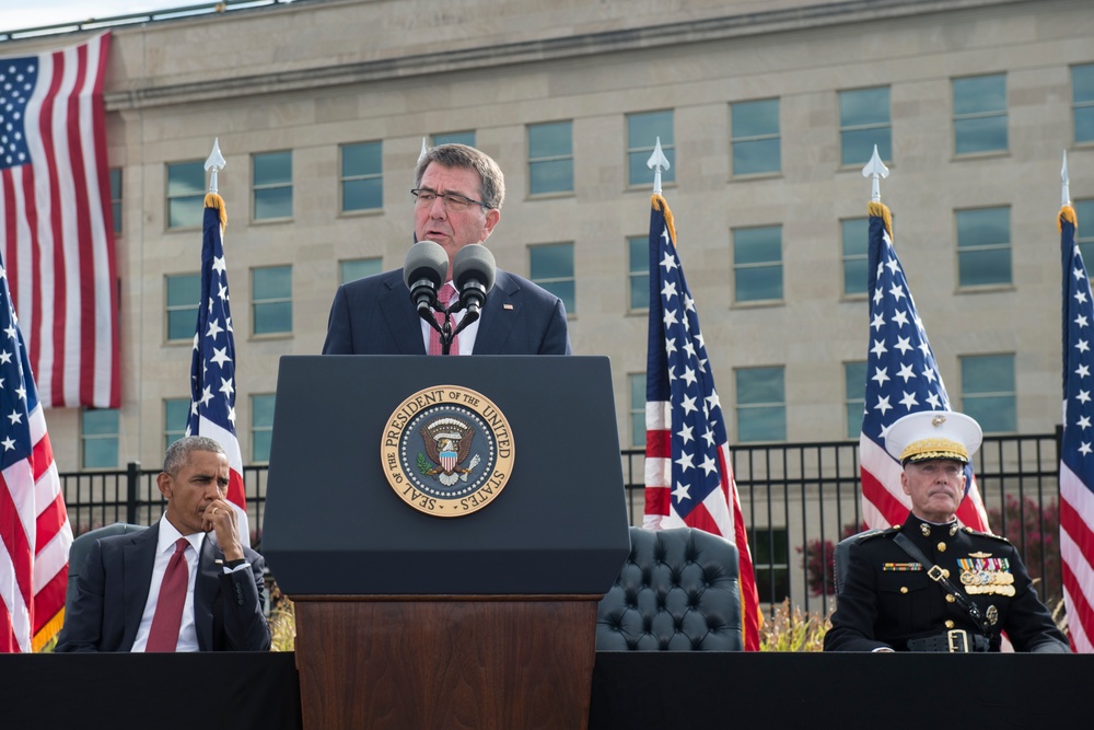 SD, CJCS attend 9/11 ceremony