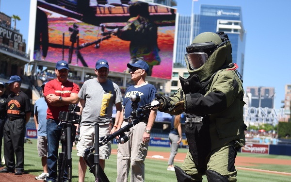 Mark 2 Talon delivers game ball to EOD tech