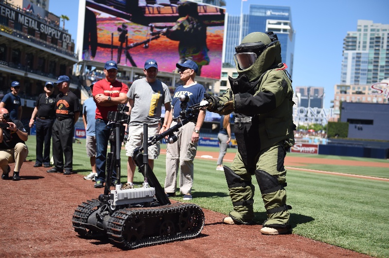 Mark 2 Talon delivers game ball to EOD tech