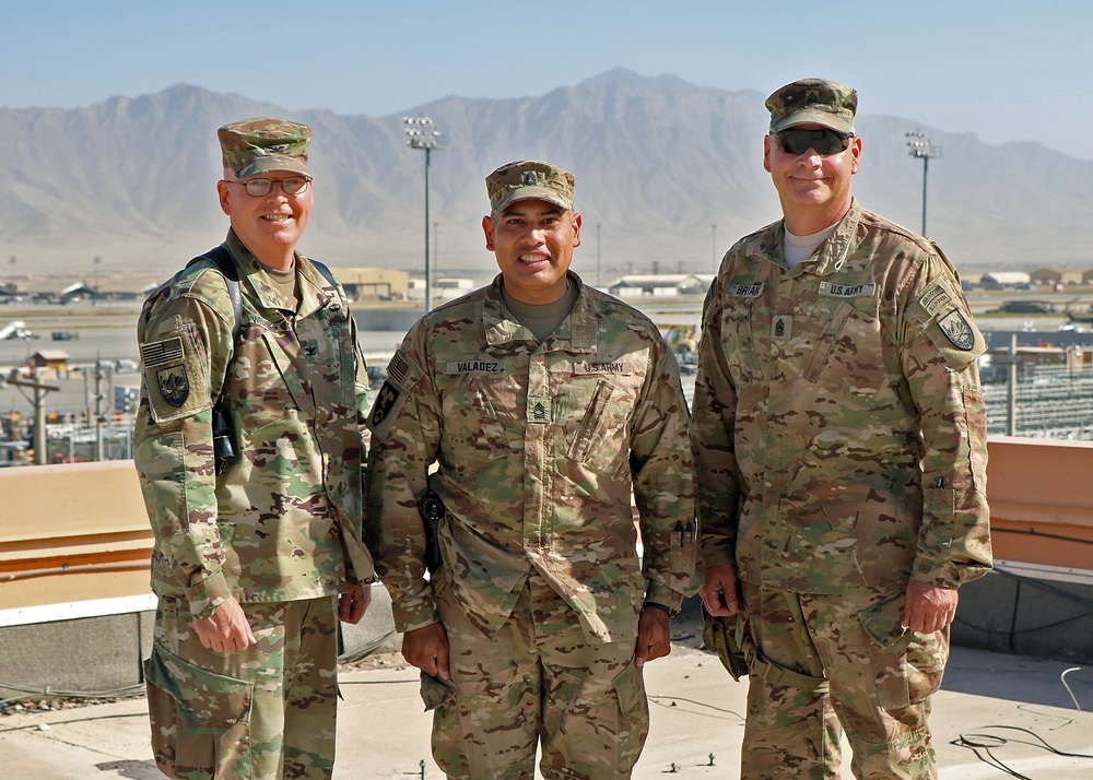 Bagram Support Group hosts reenlistment ceremony