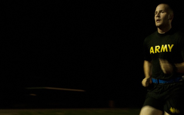 Basic Combat Training Soldiers perform physical readiness training