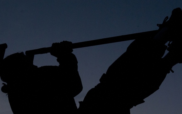 Basic Combat Training Soldiers perform physical readiness training
