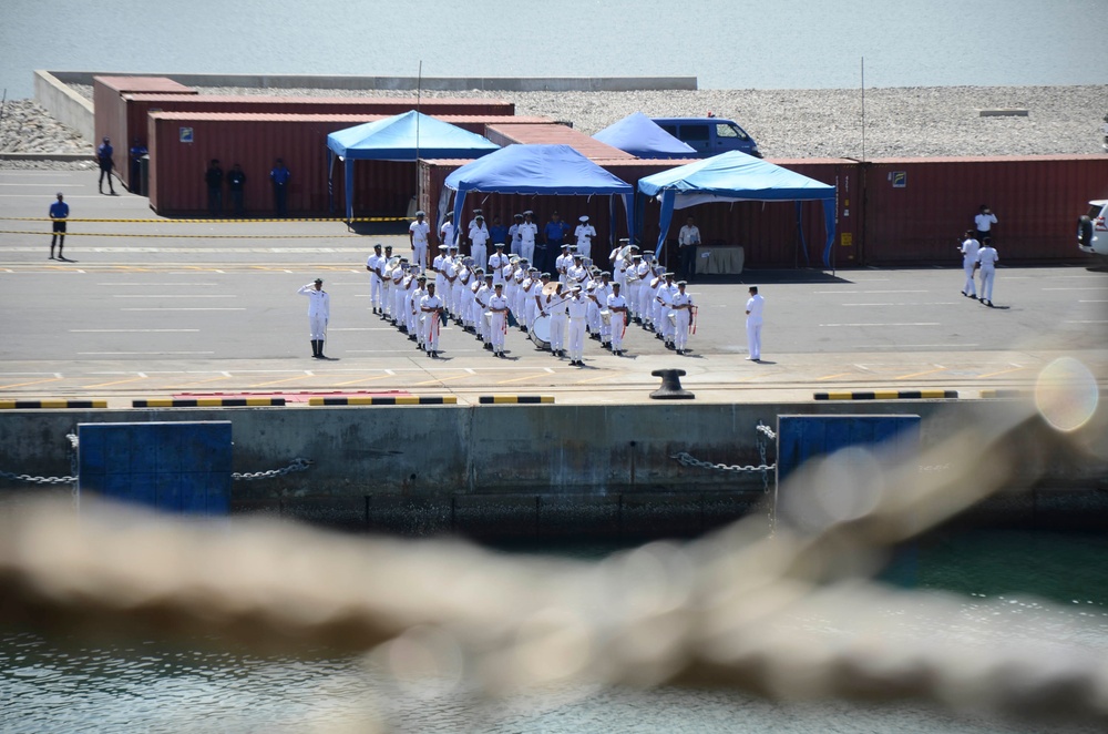 USS Frank Cable Departs Sri Lanka