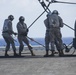 22nd MEU Marines Lift Harrier Engine from Wasp to Big Horn