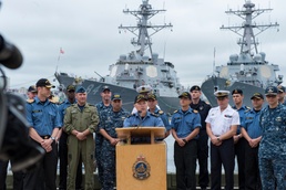 Leadership of Cutlass Fury Give Press Conference