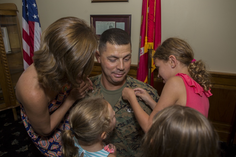 Maj. Eric Montalvo Promotion Ceremony