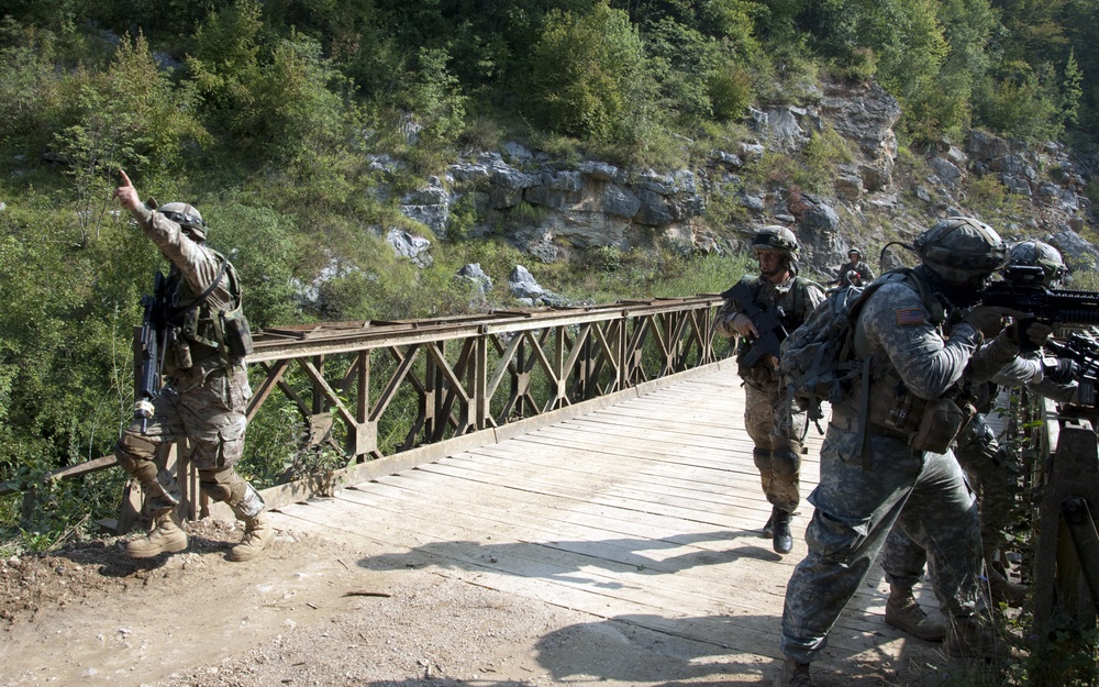 Minnesota National Guard, Montenegro Armed Forces conduct react to contact drills