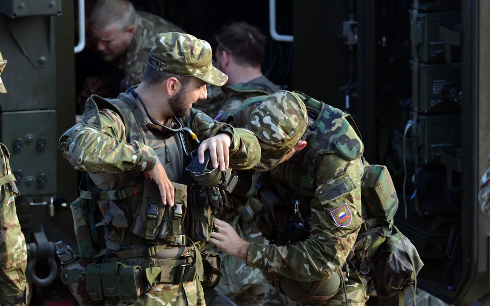 Minnesota National Guard, Montenegro Armed Forces conduct react to contact drills