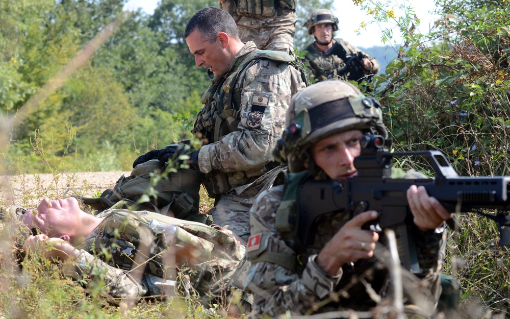 Minnesota National Guard, Montenegro Armed Forces conduct react to contact drills