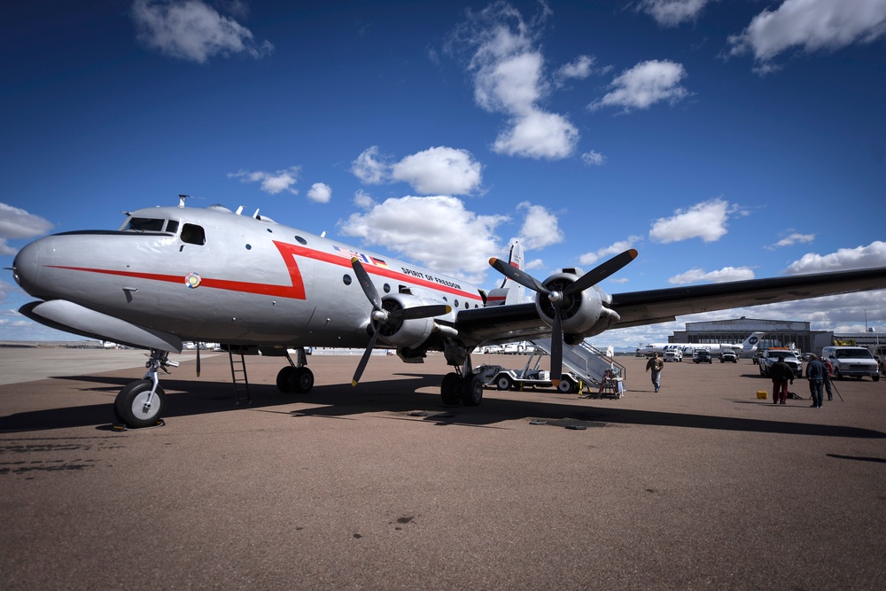 A piece of history: Berlin Airlift C-54 flies historic Malmstrom route