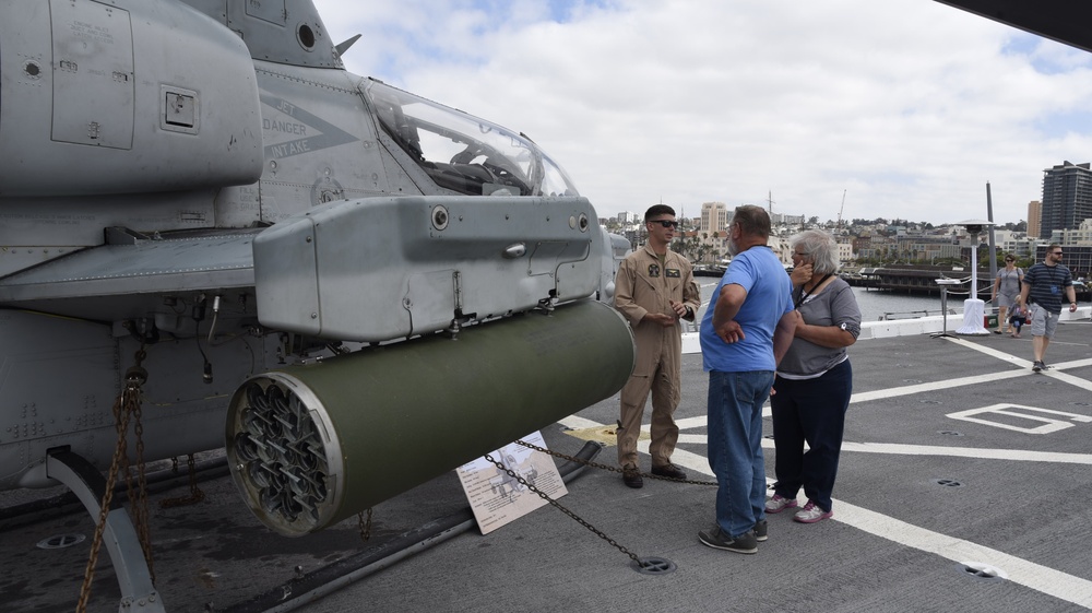 Visitors tour USS San Diego (LPD 22) during Fleet Week San Diego