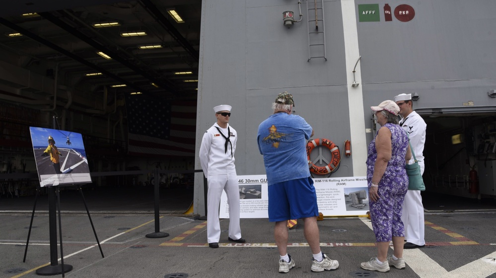 Visitors tour USS San Diego (LPD 22) during Fleet Week San Diego