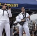 &quot;The Destroyers&quot; of Navy Band Southwest play a concert at B Street Pier during Fleet Week San Diego