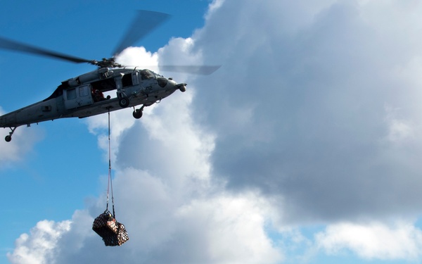 USS Bonhomme Richard (LHD-6) conducts RAS