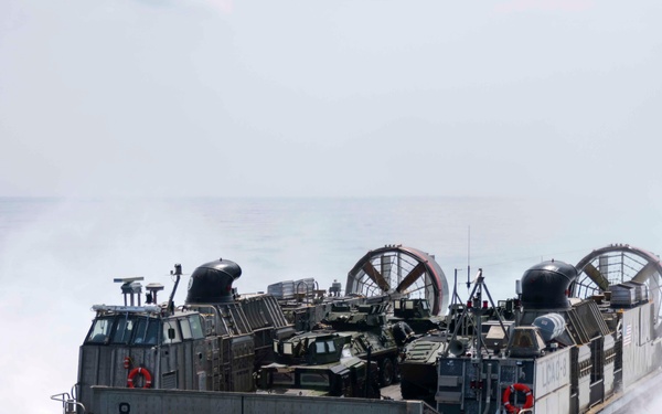 Green Bay Takes On LCACs from Naval Beach Unit 7