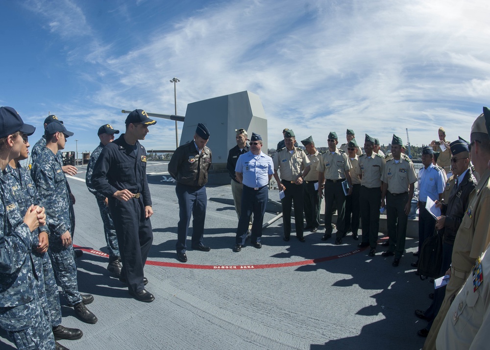 Colombian War College Officers Tour Shoup