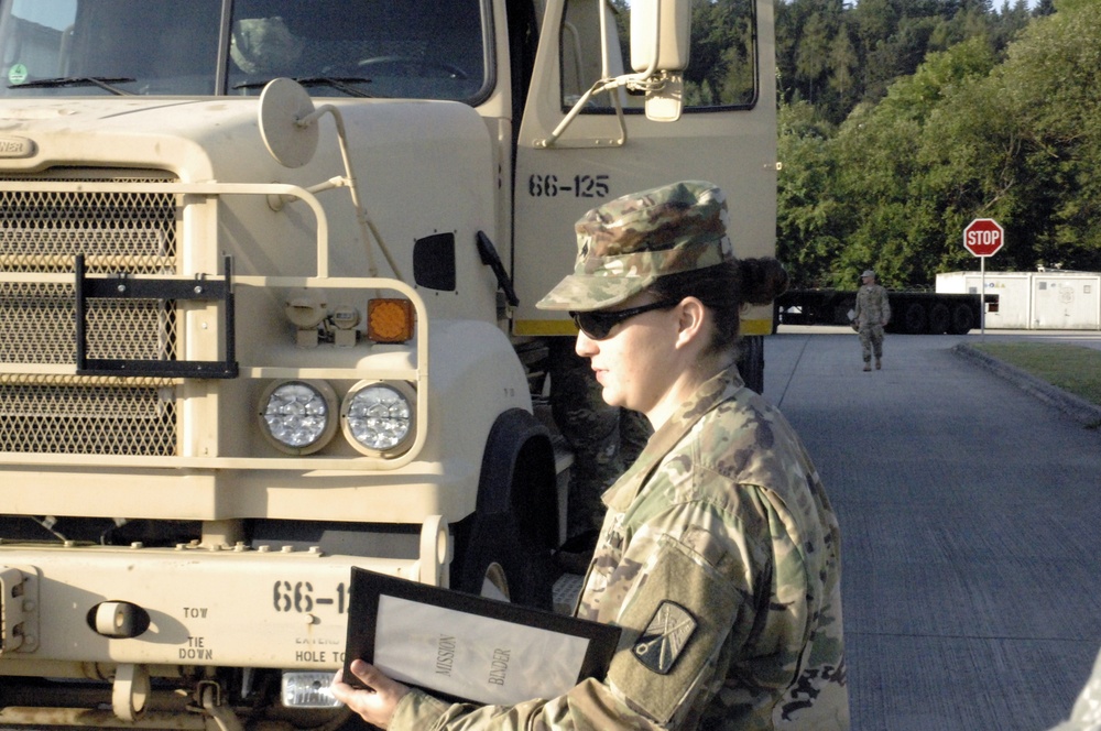 21st Theater Sustainment Command,  66th Transportation Company preparing multi day trips