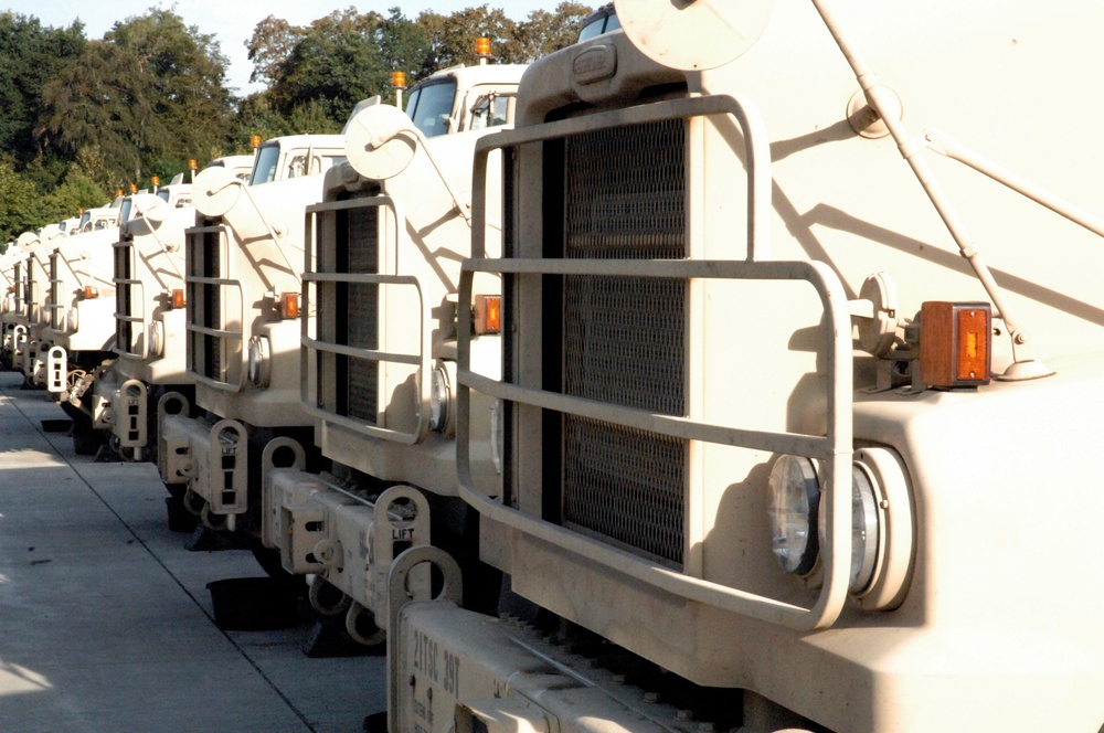 21st Theater Sustainment Command,  66th Transportation Company preparing multi day trips