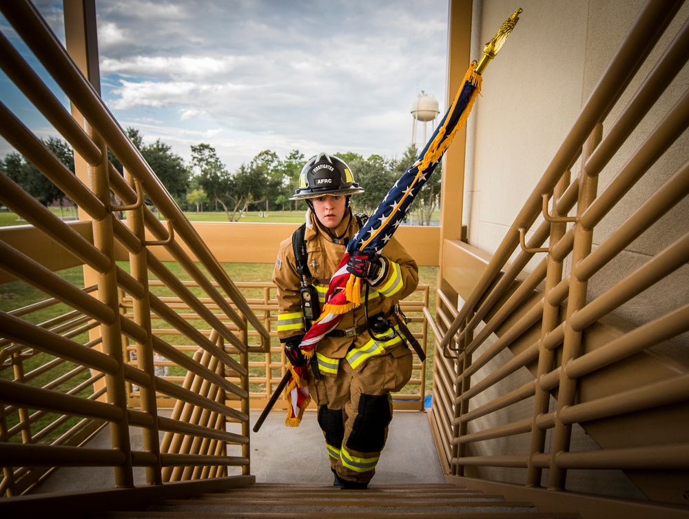 Airmen participate in 24-hour 9/11 stair climb