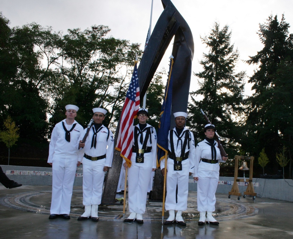 Naval Hospital Bremerton Color Guard supports 9/11 commemoration ceremony