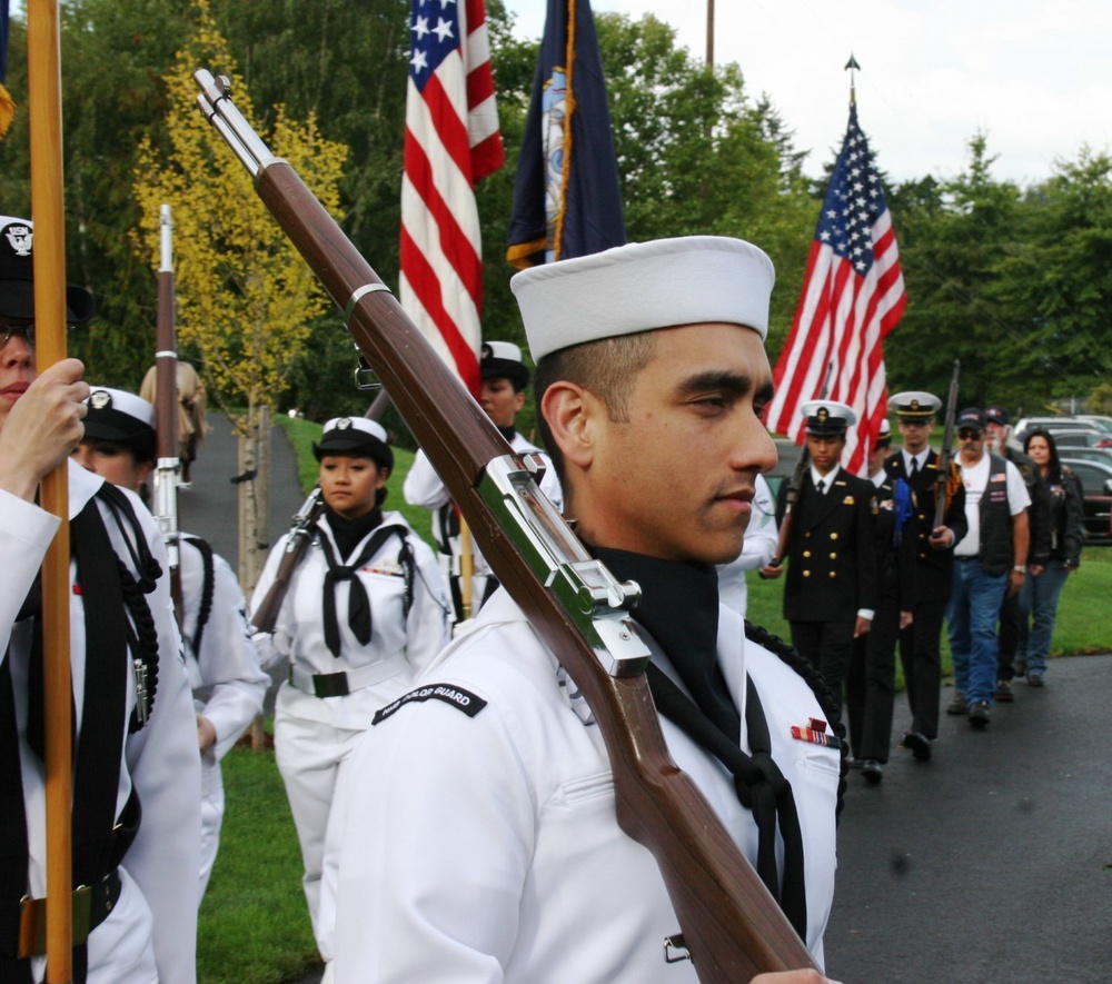 Naval Hospital Bremerton Color Guard supports 9/11 commemoration ceremony