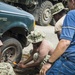 Seabees Change Local's Flat Tire