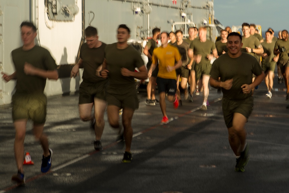 31st MEU NCOs gather for sergeant major PT