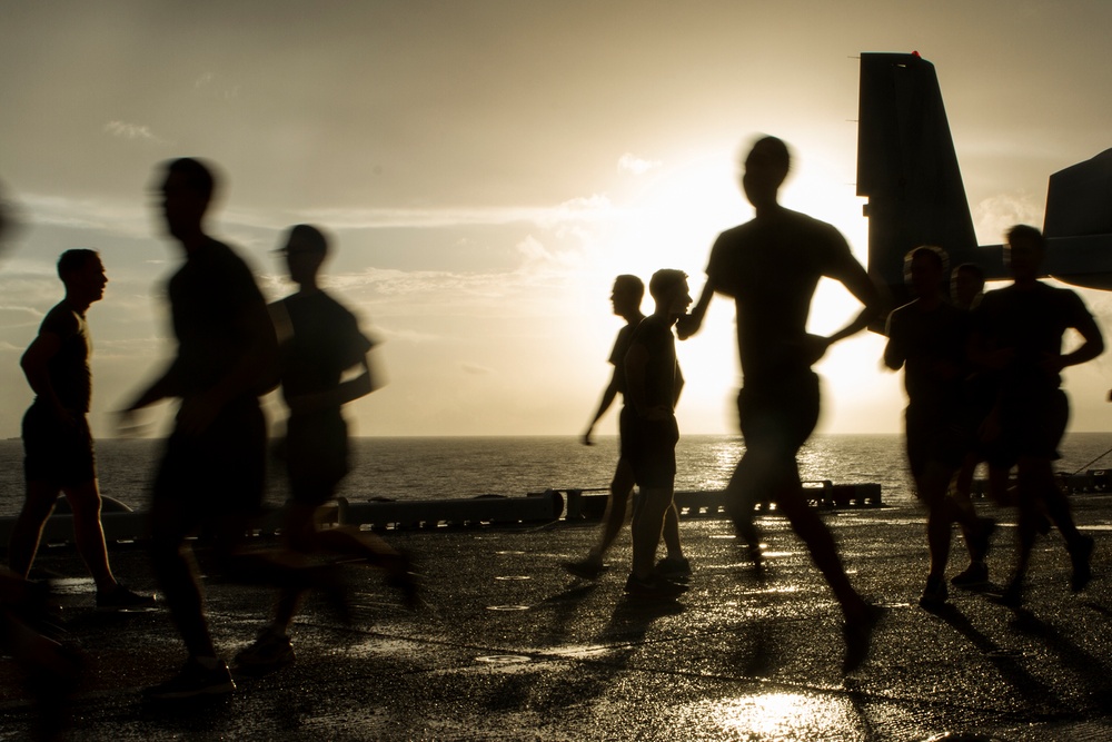 31st MEU NCOs gather for sergeant major PT