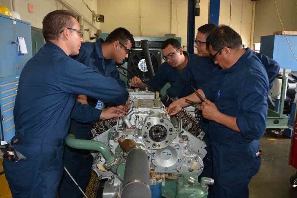 NAVSCIATTS' DSOM Students Become Proficient in Diesel Mechanics