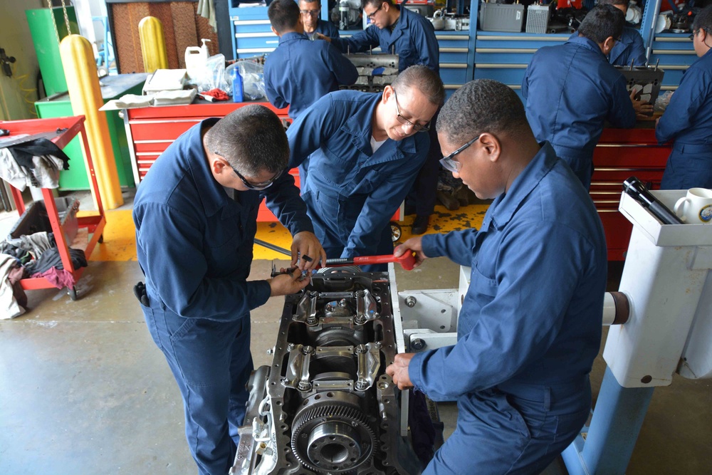 NAVSCIATTS' DSOM Students Become Proficient in Diesel Mechanics