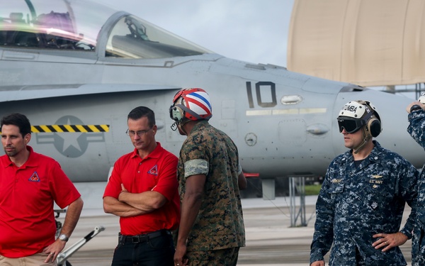 Valiant Shield 16: Rear Adm. Hurley visits Marines