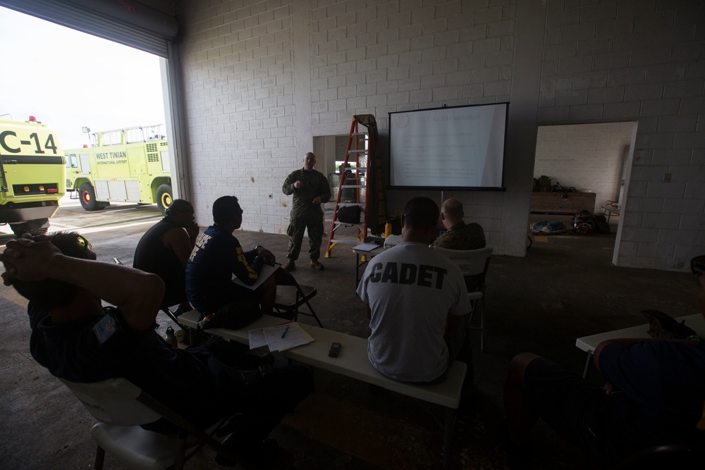 Valiant Shield: Central Marianas Port Authority receives Combat Lifesaver course