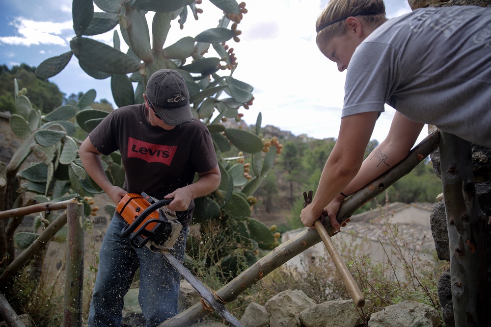 Marines restore historic Italian site