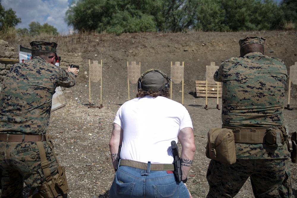 Zeroing in on the pistol range in Italy