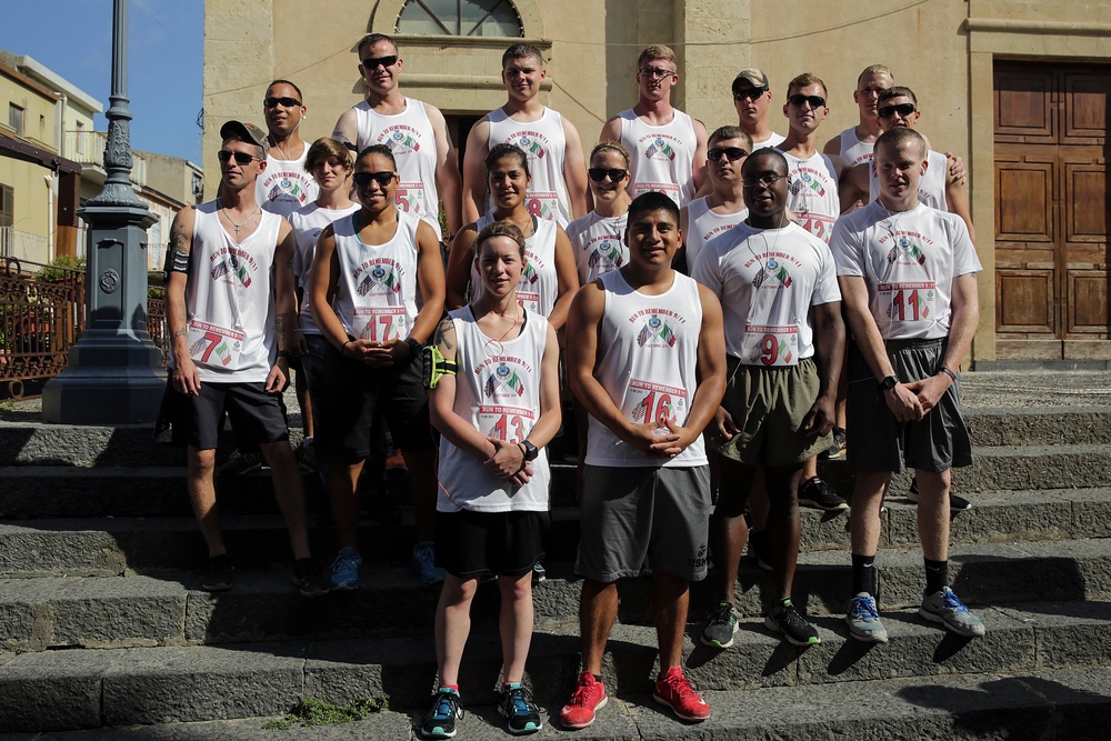 Marines in Italy run to remember