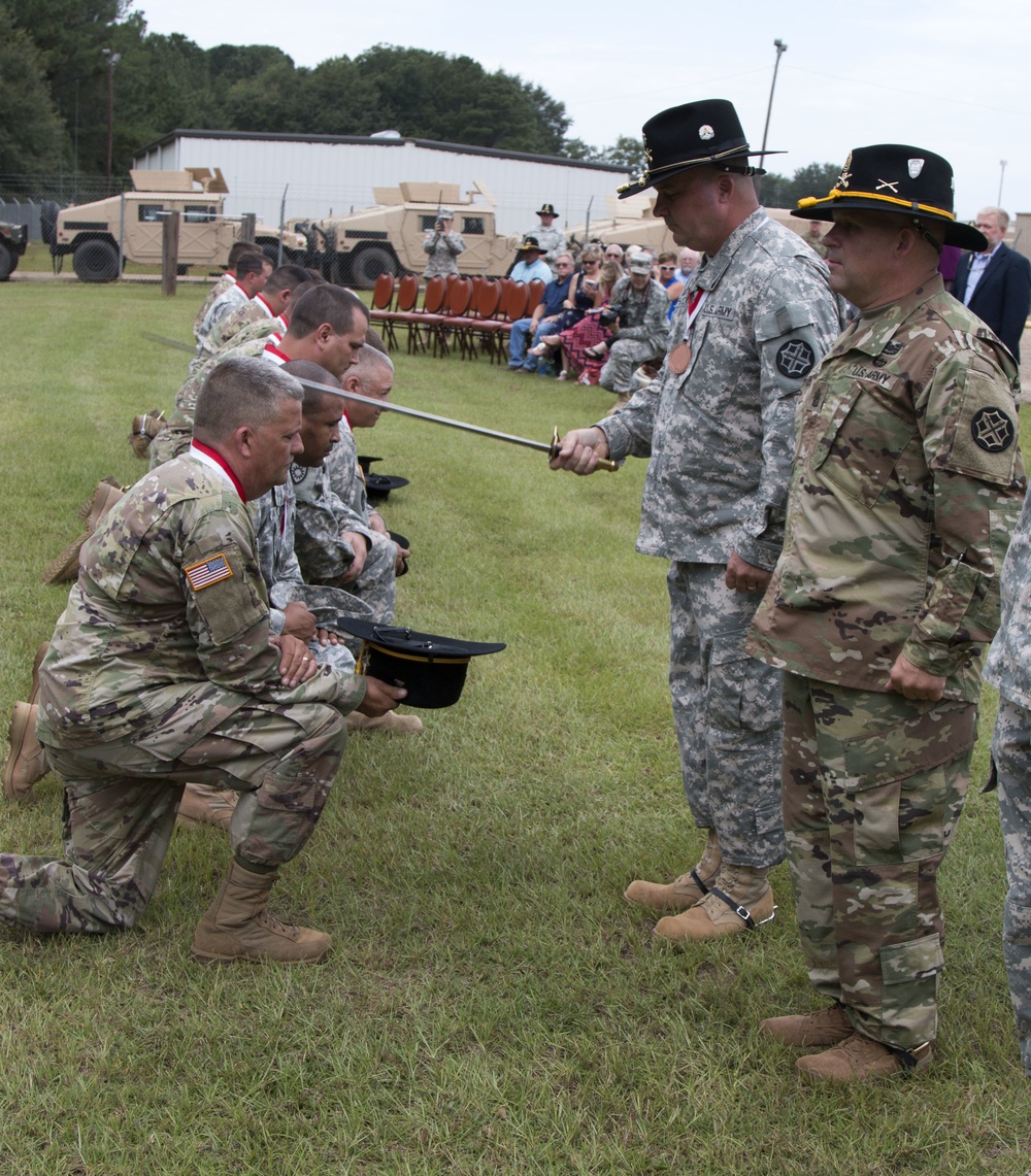Unit supply sergeant is knighted