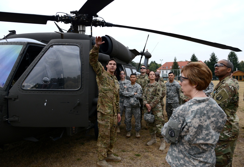 Army Reserve Medical Unit practices MEDEVAC with active duty Blackhawk