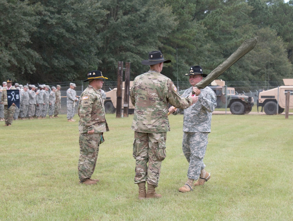 131st Cavalry cases colors for final time