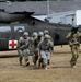 Army Reserve Medical Unit practices MEDEVAC with active duty Blackhawk