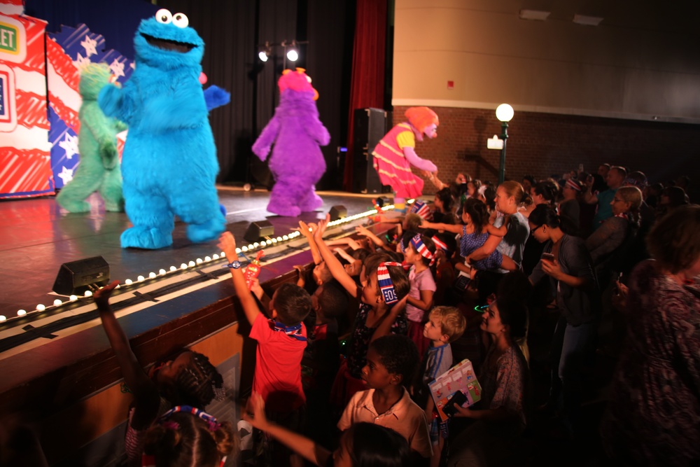 Sesame Street, USO tour military bases teaching kids life lessons