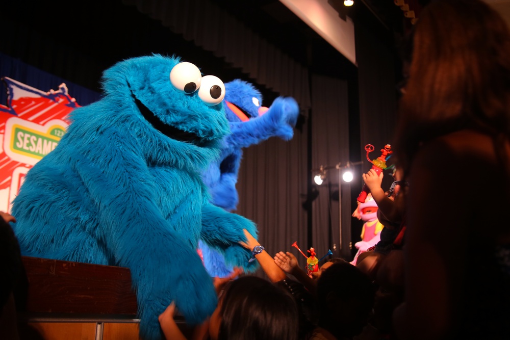 Sesame Street, USO tour military bases teaching kids life lessons