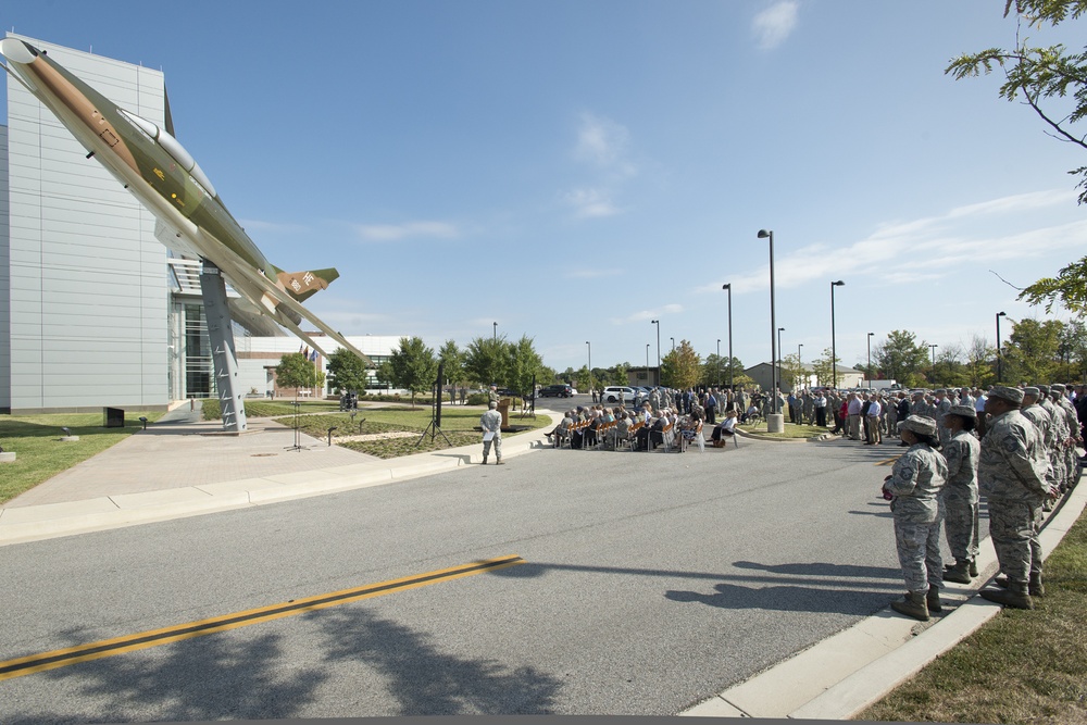 F-100 static display dedicated at ANGRC