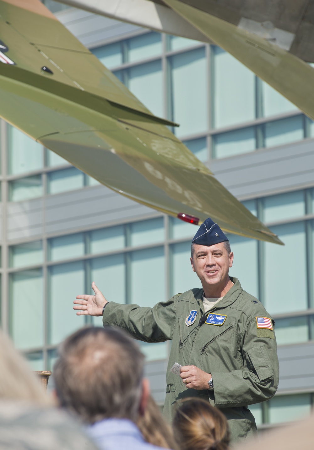 Air National Guard Readiness Center dedicates F-100 static display