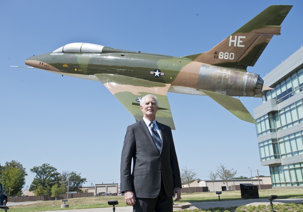 Air National Guard Readiness Center dedicates F-100 static display