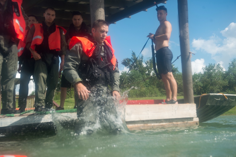 Air Station Houston Conducts Wet Drills