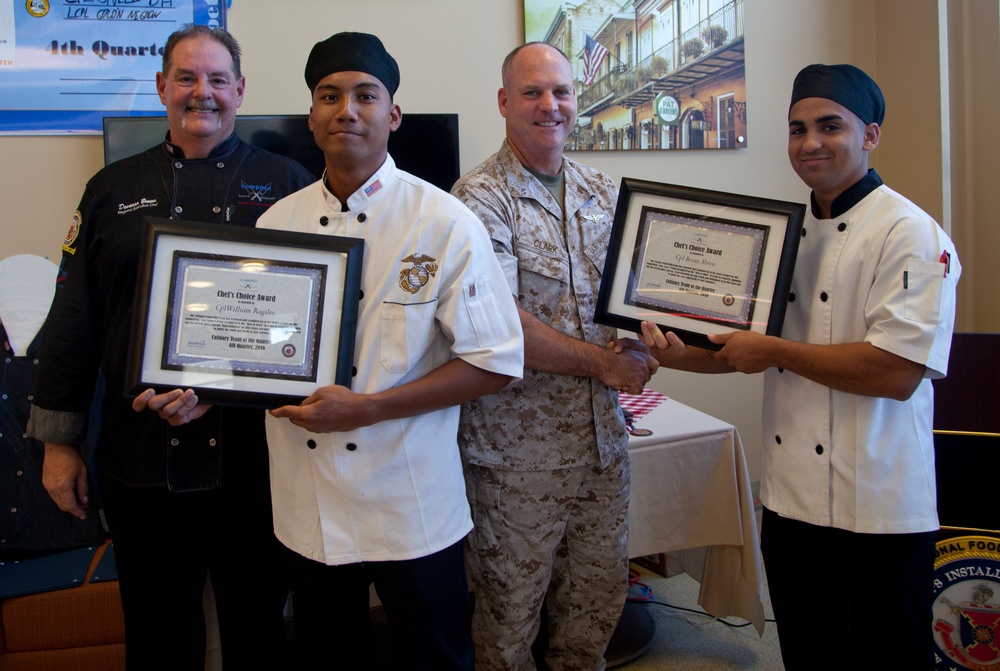 MCIWEST Commanding General Culinary Team of the Quarter Competition 2016