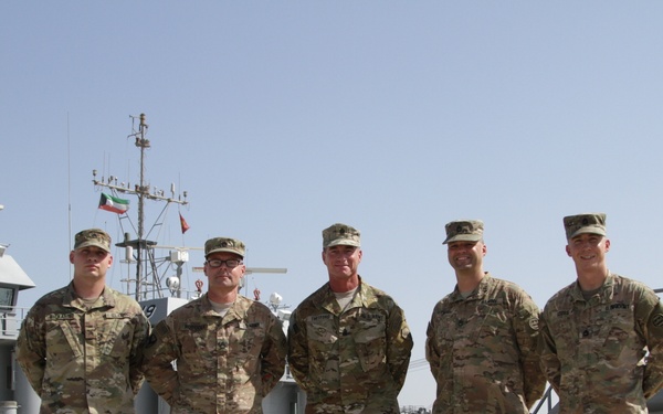 CENTCOM CSM visits Soldiers at Kuwait Naval Base