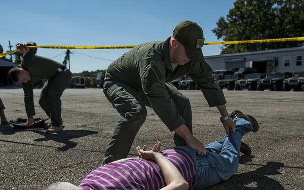 Blood and hostage takers: U.S. Army Reserve special agents train at Capital Shield for the first time