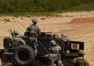 1050th Transportation, 151st Expeditionary Signal battalions conduct crew-served weapons training
